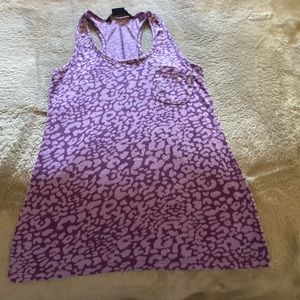 🟣Purple cheetah print tank top🟣